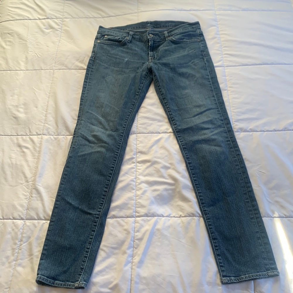 7 for all mankind Womens Roxanne Skinny Jeans, Size 32